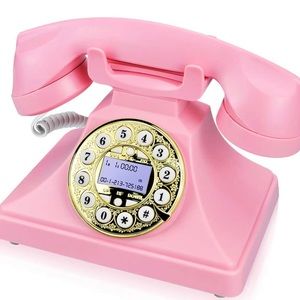 Pink Retro Landline Phone